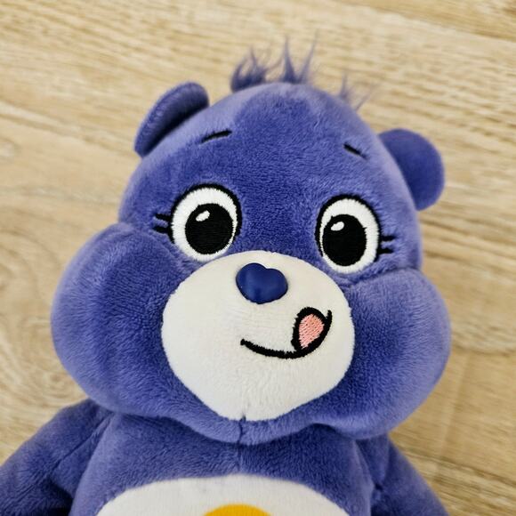 Harmony Bear Care Bears Plush 10" Unlock the Magic Purple Flower Stuffed Animal - Picture 2 of 5